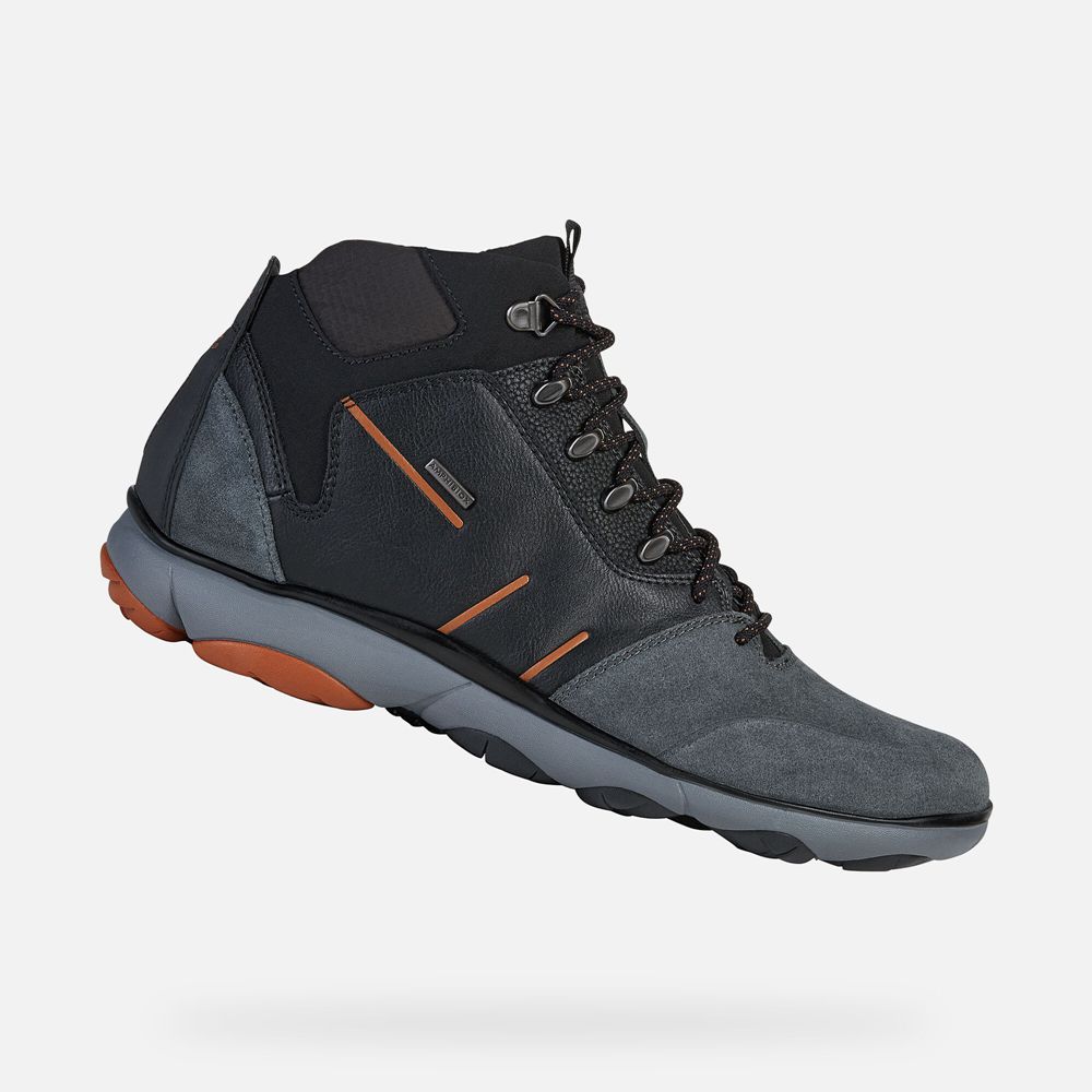 Geox Erkek Bot Koyu Gri/Siyah - Nebula 4 X 4 Abx - ORE-598301